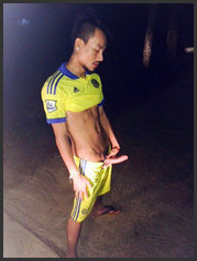 Asian Porn Sports - Asian Boys exposing Cock in Sports Kit